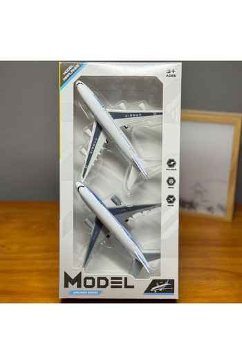 Choice Two boxed sets Dual Pack Alloy Planes Toy: Airbus A380 & Boeing 787, Kids' Favorite with Spring-Back