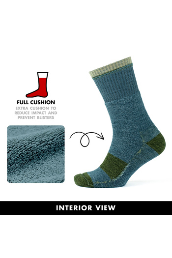 Go With Yünlü Tam Havlulu Dikişsiz Kışlık Termal Outdoor Hiking Trekking Yürüyüş Bot Erkek Kadın Çorap 3597