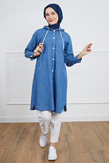 DPARİS Hooded Snap Trench Coat