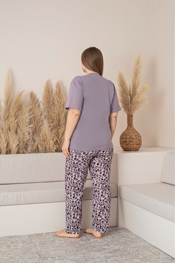 VERA COLLECTİON Twin Size Long Sleeve Women's Pajama Set 95% Cotton