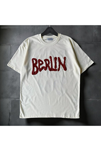 Hazhers Ανδρικό μπλουζάκι Oversize 100% Cotton Crew Neck