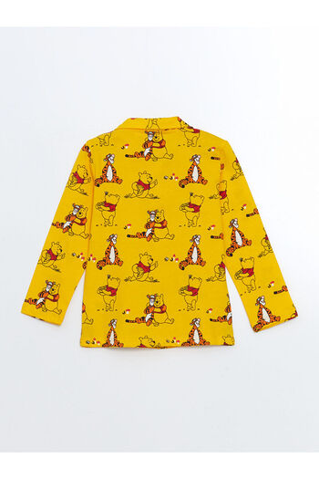 LC Waikiki LCW Kids Polo Yaka Winnie the Pooh Baskılı Erkek Çocuk Pijama Takımı