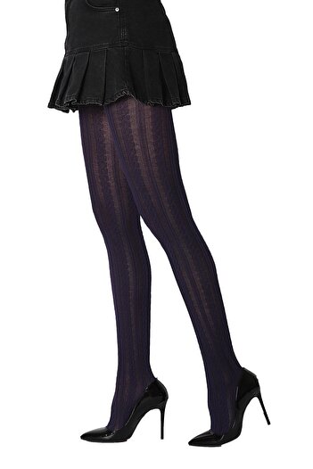 Daymod Purple Pantyhose Sonya Cotton Socks