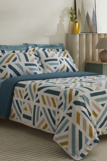 Karaca Home Morgan Green Bedding Set - 100% Cotton, Double