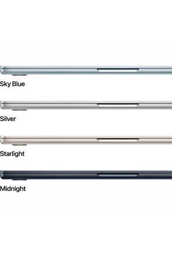 Apple MacBook Air مقاس 15 بوصة: شريحة Apple M4 مع وحدة معالجة مركزية 10 أنوية ووحدة معالجة رسومية 10 أنوية وذاكرة SSD سعة 16 جيجابايت وسعة 512 جيجابايت Starlight Eng/Arb KB (2025)