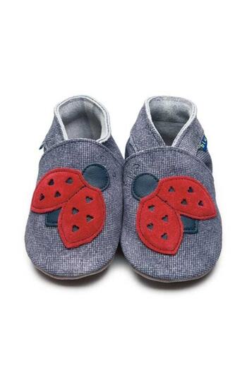 Inch Blue Genuine Leather Kids Booties 2611