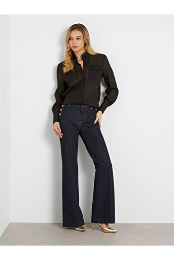 Guess Viola 4G Logo  Kadın Comfort Fit Gömlek