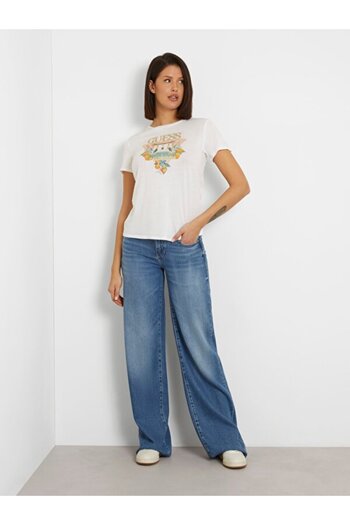 Guess Tricou pentru femei Mansion Modal Blended Regular Fit