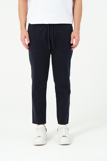 TheSeason Erkek Lacivert Beli Lastikli Rahat Kesim Jogger Pantolon