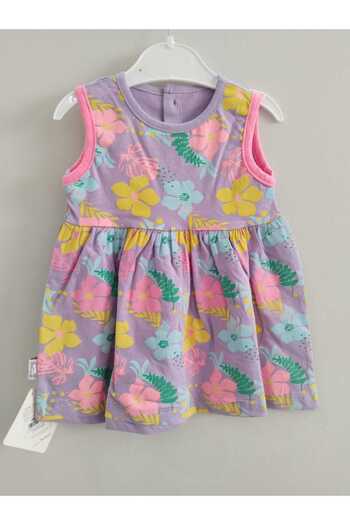 Store Çiçekli Kız Bebek Yazlık Elbise Plaj Deniz