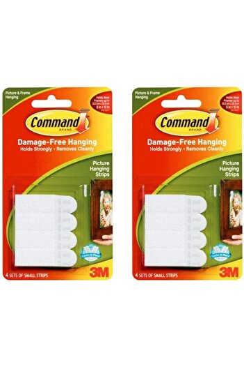 erorex Command 4 Piece Picture Hanging Strips White Small 17202Es