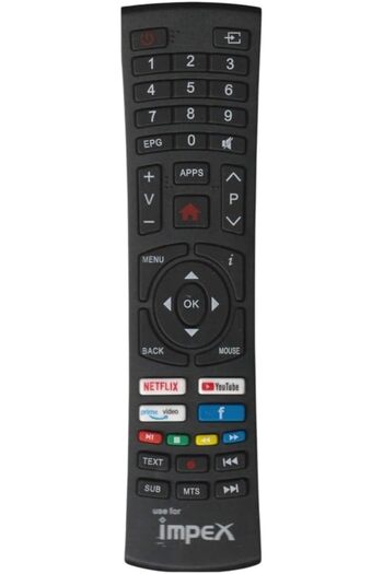 erorex Replacement Impex Remote Control Smart Tv Remote For Impex