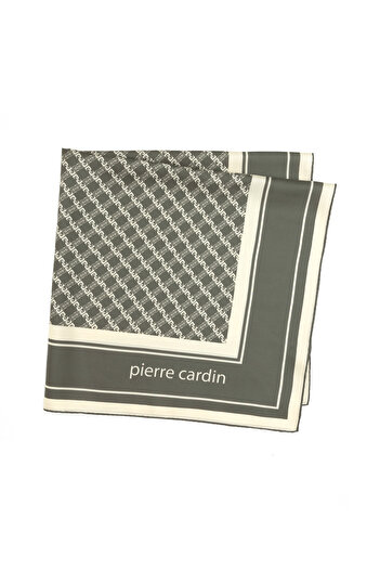 Pierre Cardin Khaki Silk Scarf 50309584-Vr027