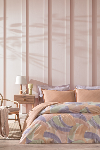 Puffy Hera Double Duvet Cover Set - Orange