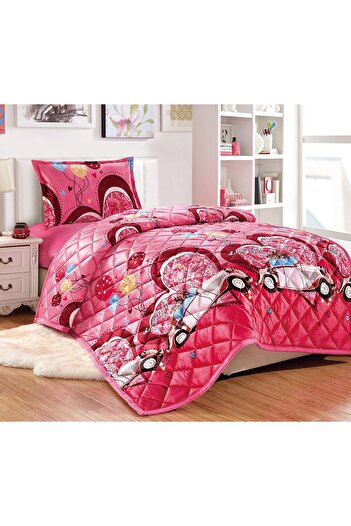 erorex Kids All Season Reversible Soft Velvet Flannel Comforter Set 3 Pcs Single Size 150X200 Cm Boys Or