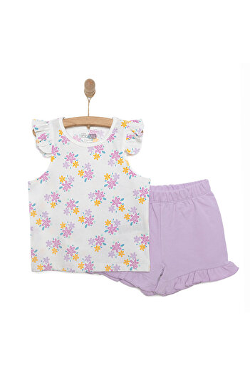 ebebek Hello Baby HelloBaby Basic Kız Çiçek Baskılı Atlet-Şort Kız Bebek