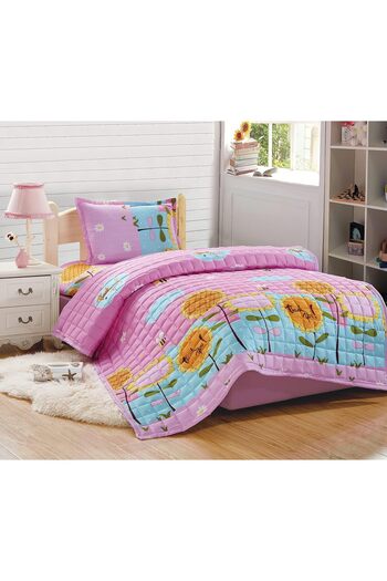 erorex Kids Compressed Comforter Set Reversible Bedding Set For Girls And Boys Soft Breathable 3Pcs Single