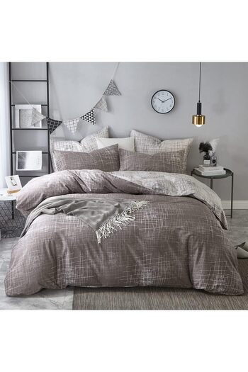 erorex Abstract Duvet Cover Queen 100 Percent Cotton Brown Gray Reversible Duvet Cover Set For Men Teens
