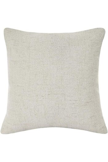 erorex Soft Linen Decorative Solid Filled Cushion 45*45 Cream Am.8563253 Kun