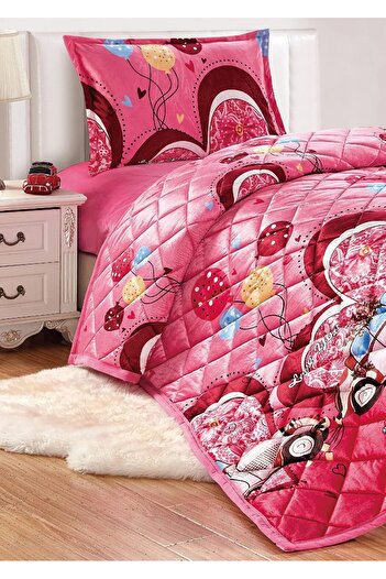 erorex Kids All Season Reversible Soft Velvet Flannel Comforter Set 3 Pcs Single Size 150X200 Cm Boys Or
