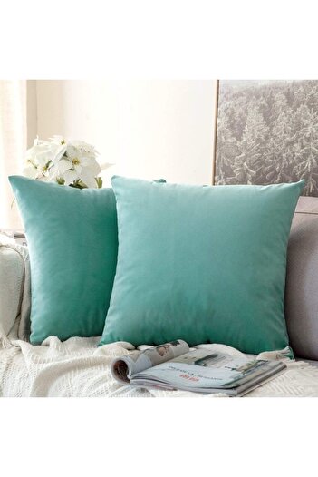 erorex Fade Purple Velvet Decorative Solid Filled Cushion 45 * 45 Centimeter.Dc8025102572360 Kun