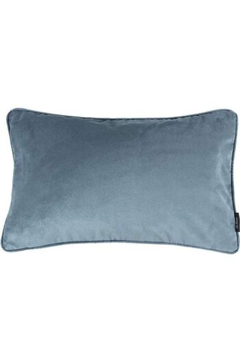 erorex Velvet Plain Matt Decorative Cushion Poly Filled Dove Grey 50X30Cm