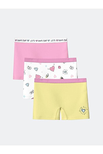 LC Waikiki Printed Girl's Boxer 3-Pack (S5)