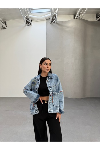 SOLİS MODA jachetă de blugi pentru femei