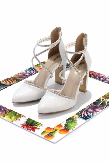 Bambi White Women's Evening Dress Shoes01926032109