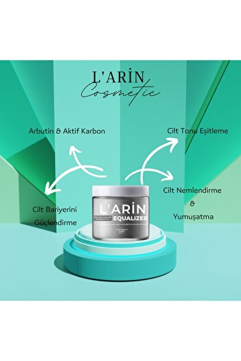 L ARİN COSMETİCS L'arin Aktif Karbonlu Leke Karşıtı Soyulabilir Modelleme Toz Maske