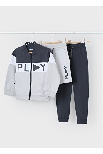 MAYORAL Limi Male Child Soft Texture Summer Cardigan Combed Cotton Shorts Trousers 3 Piece Set