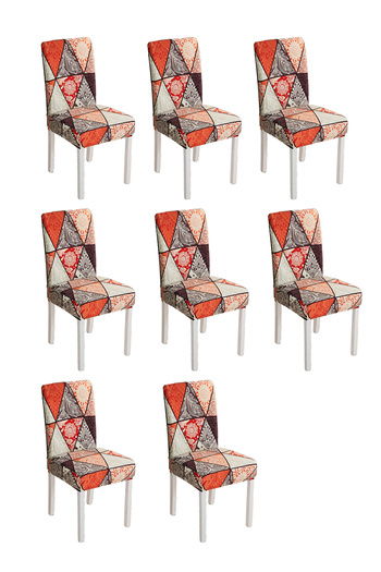 sharpdo 6-Piece Household One-Piece High-Elastic Chair Cover Set, Removable for Machine Washing