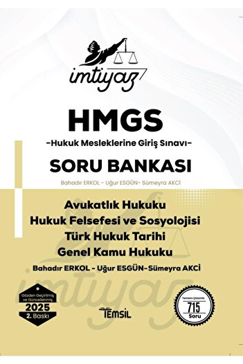 Temsil Kitap İMTİYAZ HMGS Soru Bankası