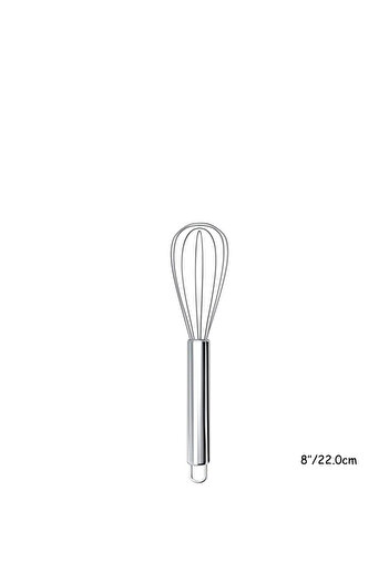 choice2 8 inch LMETJMA 8" 10" 12" Egg Whisk Stainless Steel Egg Whisk Kitchen Wire Balloon Whisk Milk Egg Be