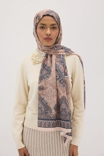 cs camellia scarf Μινκ με μοτίβο Softtime Soul