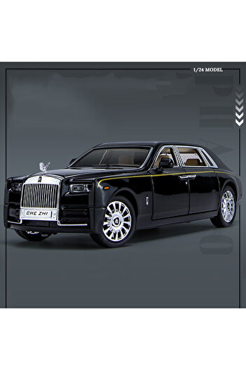 choice2 Black 1/24 Rolls Royce Phantom Diecast Toy Cars Model Simulated Pull Back Limousine Zinc Alloy Metal