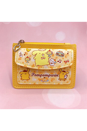 Choice Pruin Kawaii Cartoon PU Leather Wallet Sanrio Anime Hello Kitty Cinnamoroll Kuromi Casual Short Wall