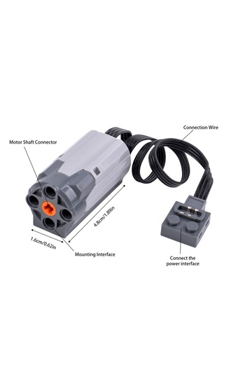Choice3 M Motor MOC Power Functions Part Building Blocks Train Track Motor Battery Box Infrared Remote Contr