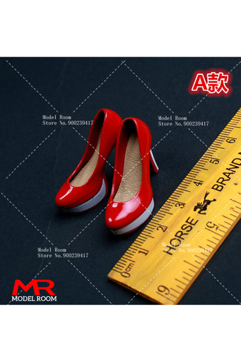 Choice A 1/6 Scale Fashion Girl High Heel Shoes Simulation Stiletto Court Shoes Model Fit 12'' TBL PH Fema.