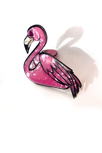 New Obsessions Flamingo Acetate Latch Buckle