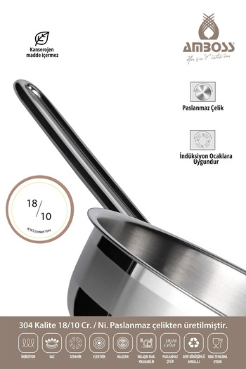 Amboss Mercury 11 Piece Stainless Steel Cookware Set - Compatible with Cookers, Pressure Pan Milk Jug