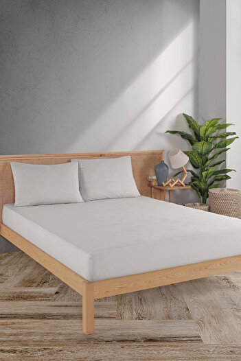 MYLASA HOME Mylasahome Fitted Double Premium Bed Sheet Set 100% Cotton