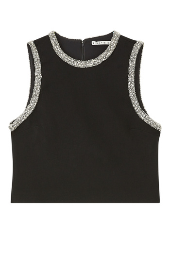 Alice + Olivia Şık İşlemeli Kolsuz Bluz