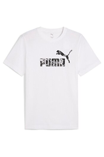 Puma Μπλουζάκι Puma Graphics No.1 Logo Tee, Λευκό, Ανδρικό