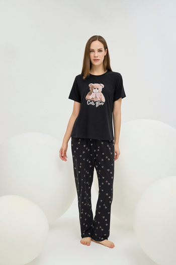 Sevim 16529 Women's Printed Pajama Set