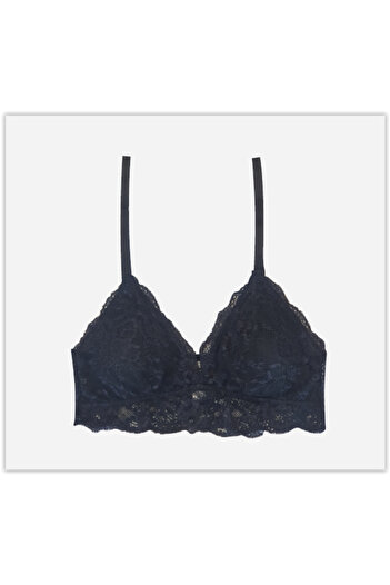 DEEP SECRET Black Lace Covered Bralet