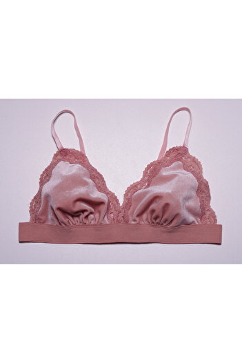 DEEP SECRET Salmon Velvet Bralet Ds200111br