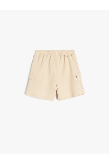 Koton Cotton Pocket Detailed Elastic Waist Shorts