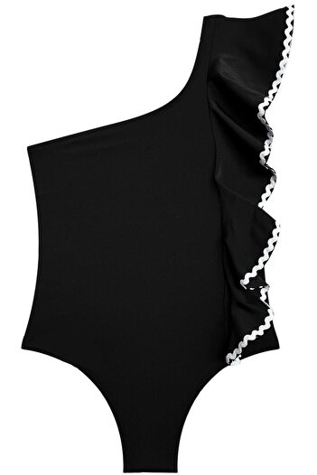 DEEP BEACH Girls' Swimsuit with Detailed Stitching Db200740Cm