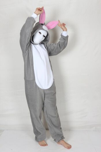 Kadıköy Kostüm Adult Rabbit Costume Animal Costume Cozy Pajama Costume